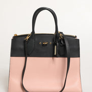 Louis Vuitton Pink and Black Leather City Steamer Leather Handbag