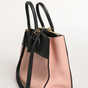 Louis Vuitton Pink and Black Leather City Steamer Leather Handbag