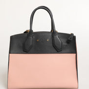 Louis Vuitton Pink and Black Leather City Steamer Leather Handbag