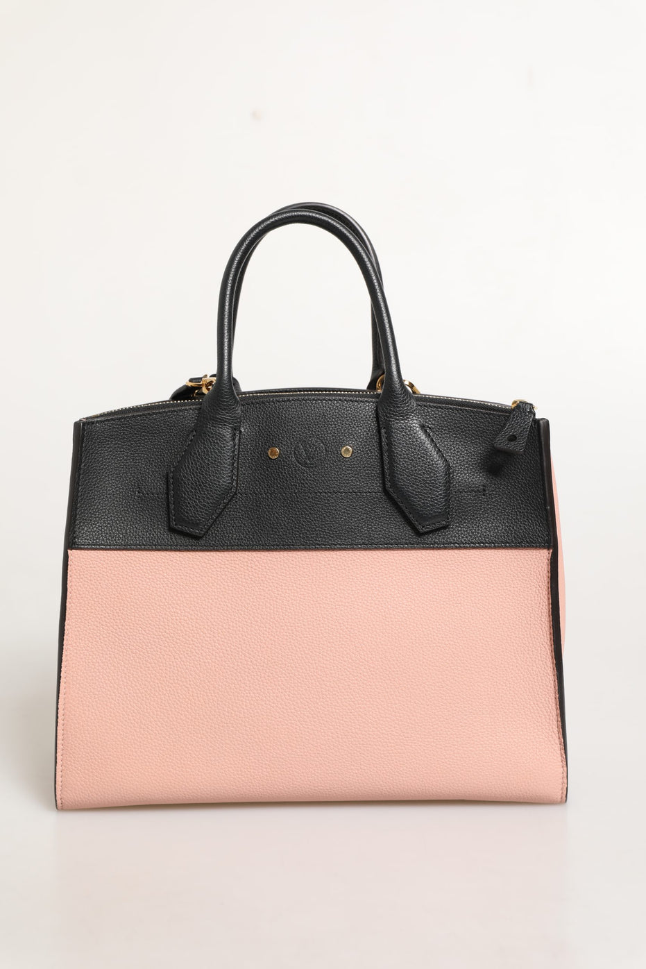 Δερμάτινη τσάντα χειρός Louis Vuitton City Steamer από ροζ και μαύρο δέρμα