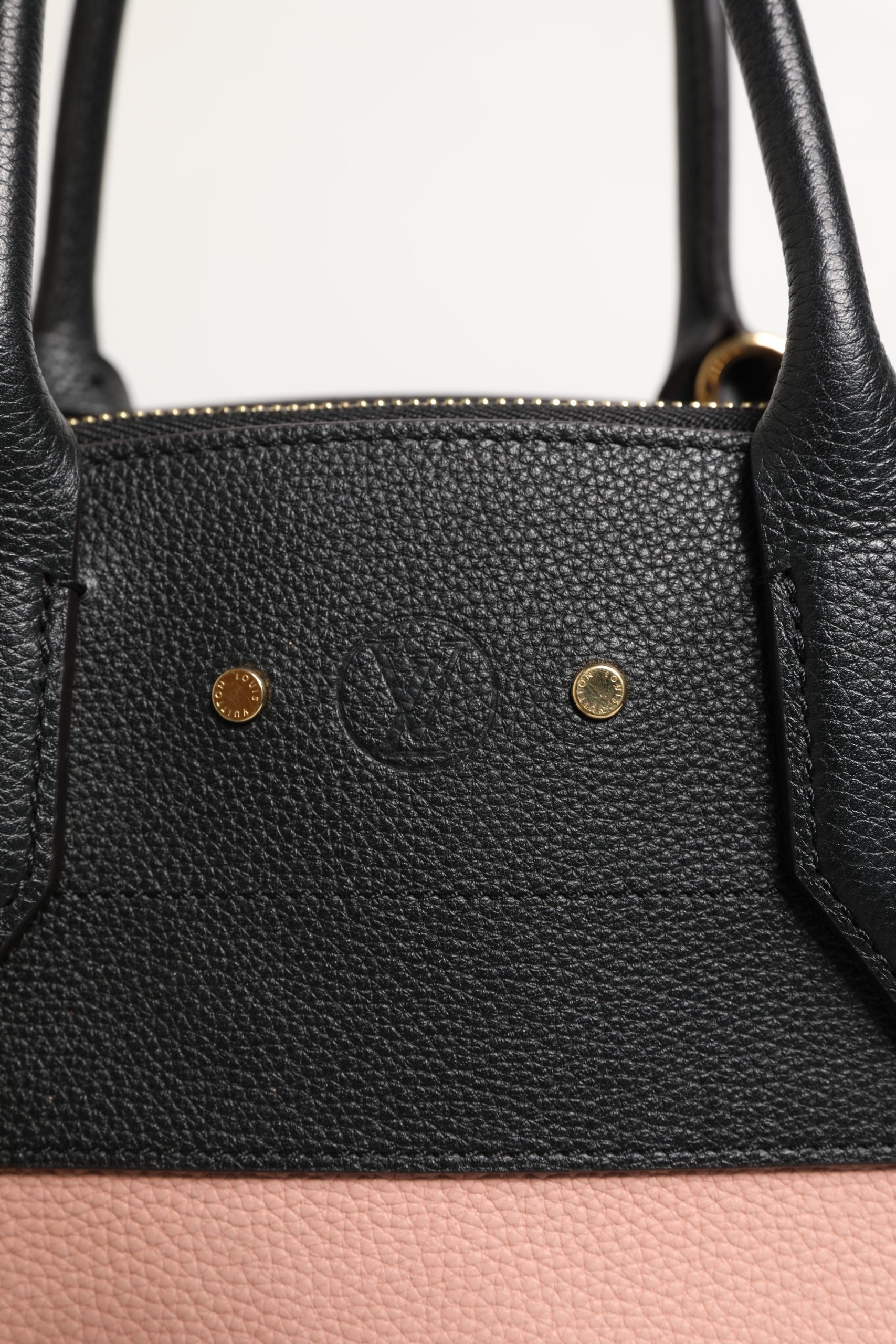 Δερμάτινη τσάντα χειρός Louis Vuitton City Steamer από ροζ και μαύρο δέρμα