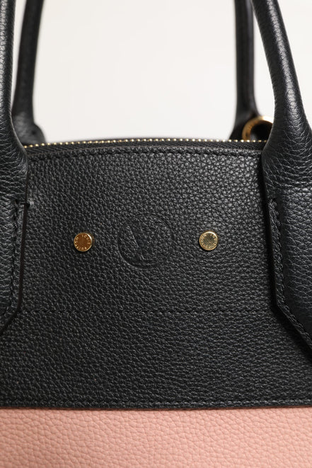 Louis Vuitton Pink and Black Leather City Steamer Leather Handbag