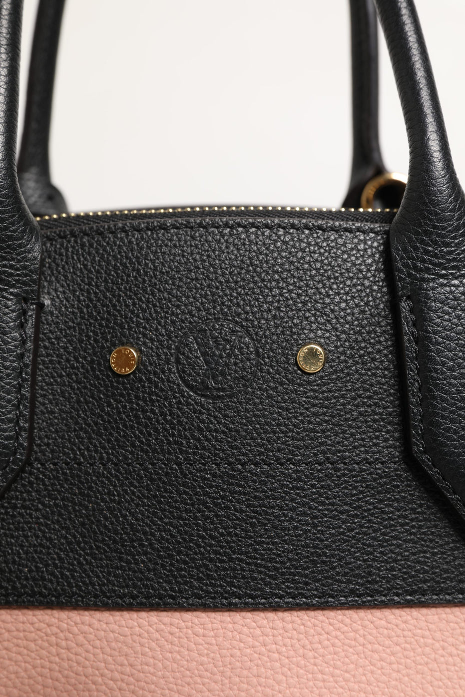 Δερμάτινη τσάντα χειρός Louis Vuitton City Steamer από ροζ και μαύρο δέρμα