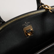 Louis Vuitton Pink and Black Leather City Steamer Leather Handbag