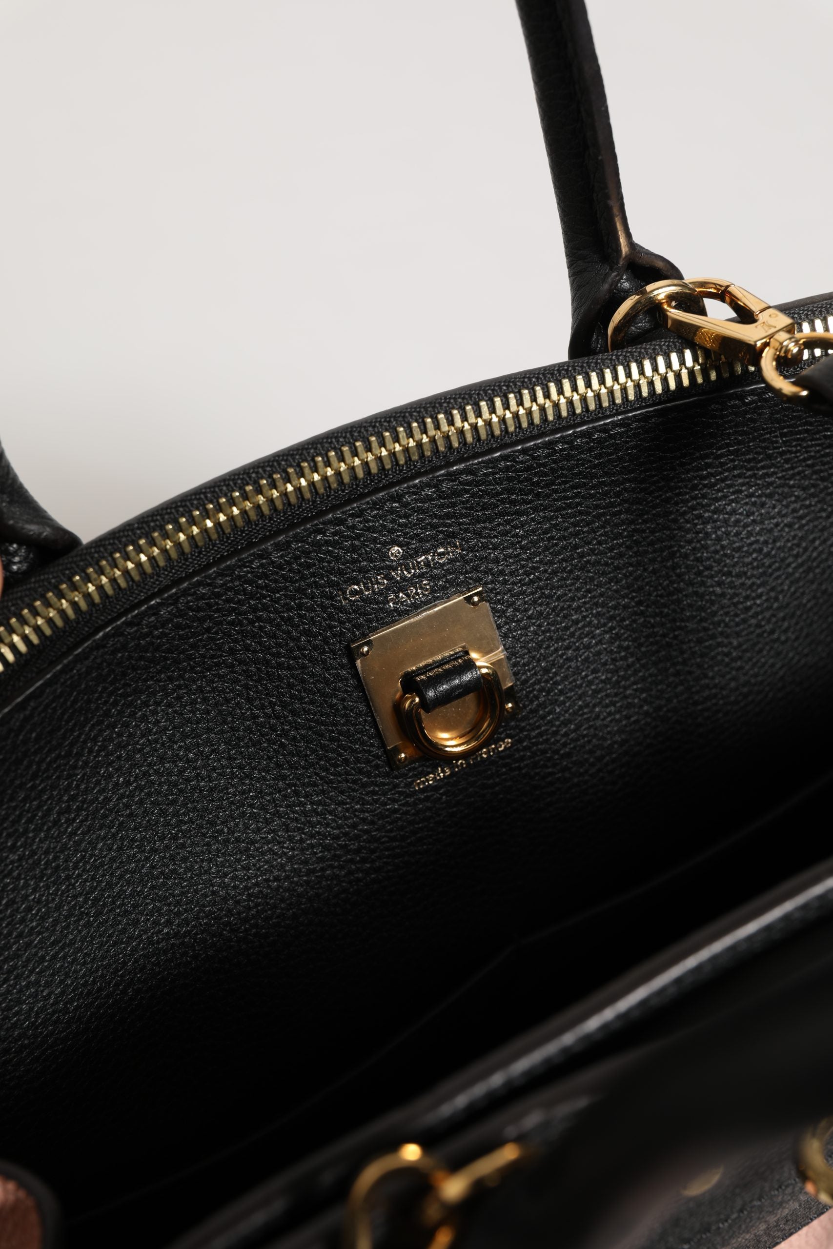 Louis Vuitton Pink and Black Leather City Steamer Leather Handbag