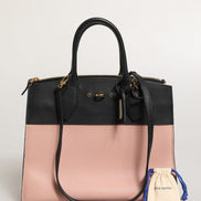 Louis Vuitton Pink and Black Leather City Steamer Leather Handbag