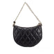 Τσάντα Χιαστί Kate Spade Carey Small Μαύρη Καπιτονέ Δερμάτινη με Φερμουάρ στο Πάνω Μέρος