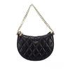 Τσάντα Χιαστί Kate Spade Carey Small Μαύρη Καπιτονέ Δερμάτινη με Φερμουάρ στο Πάνω Μέρος