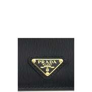 Πορτοφόλι Prada μαύρο από δέρμα μοσχαριού