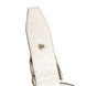 Gucci White Leather Stirrup Top Handle Bag