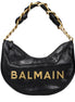 Balmain Black Leather Shoulder Bag