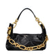 Balmain Black Leather Shoulder Bag