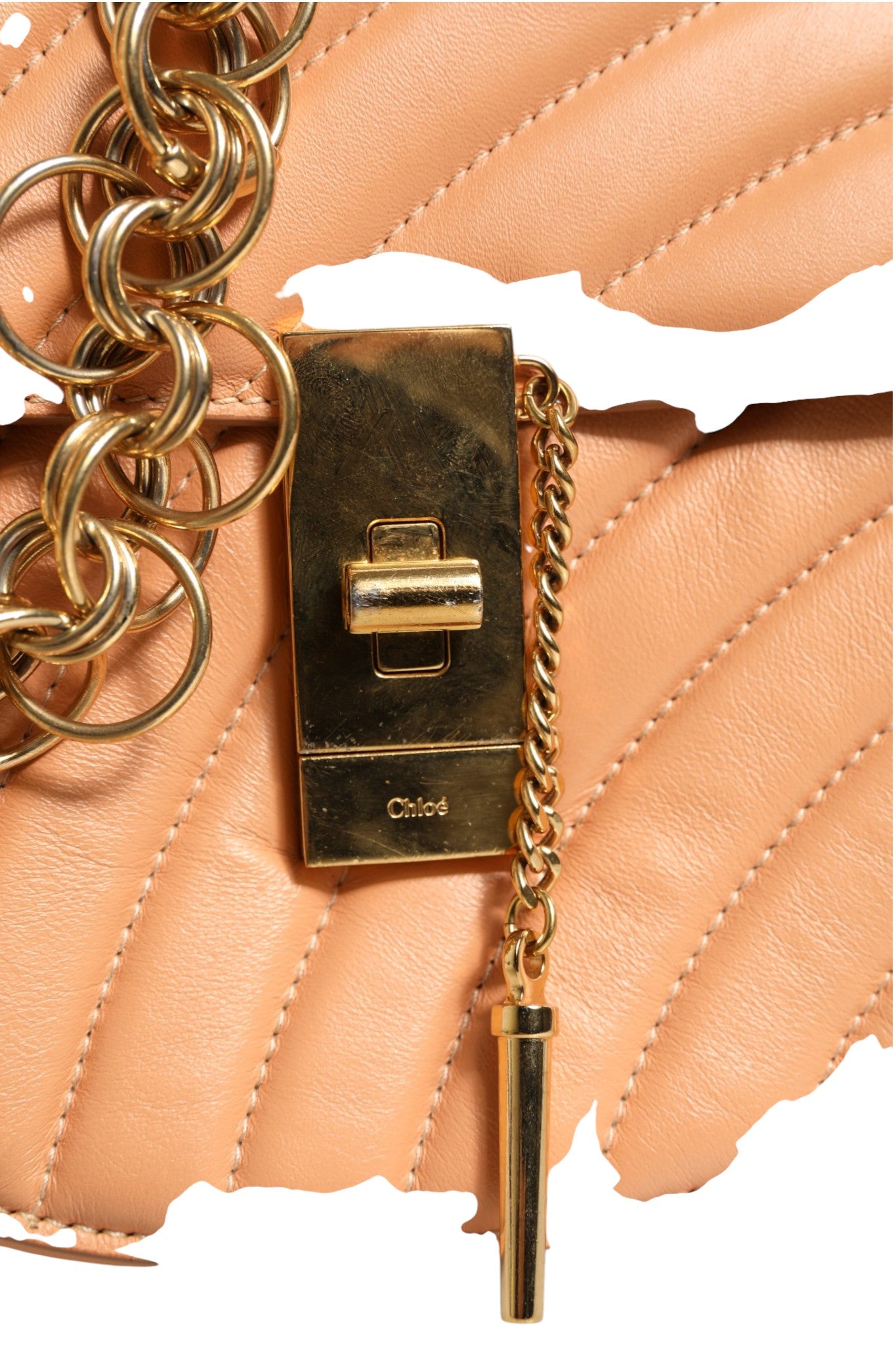 Chloé Quilted Calfskin Leather Drew Bijou Shoulder Bag