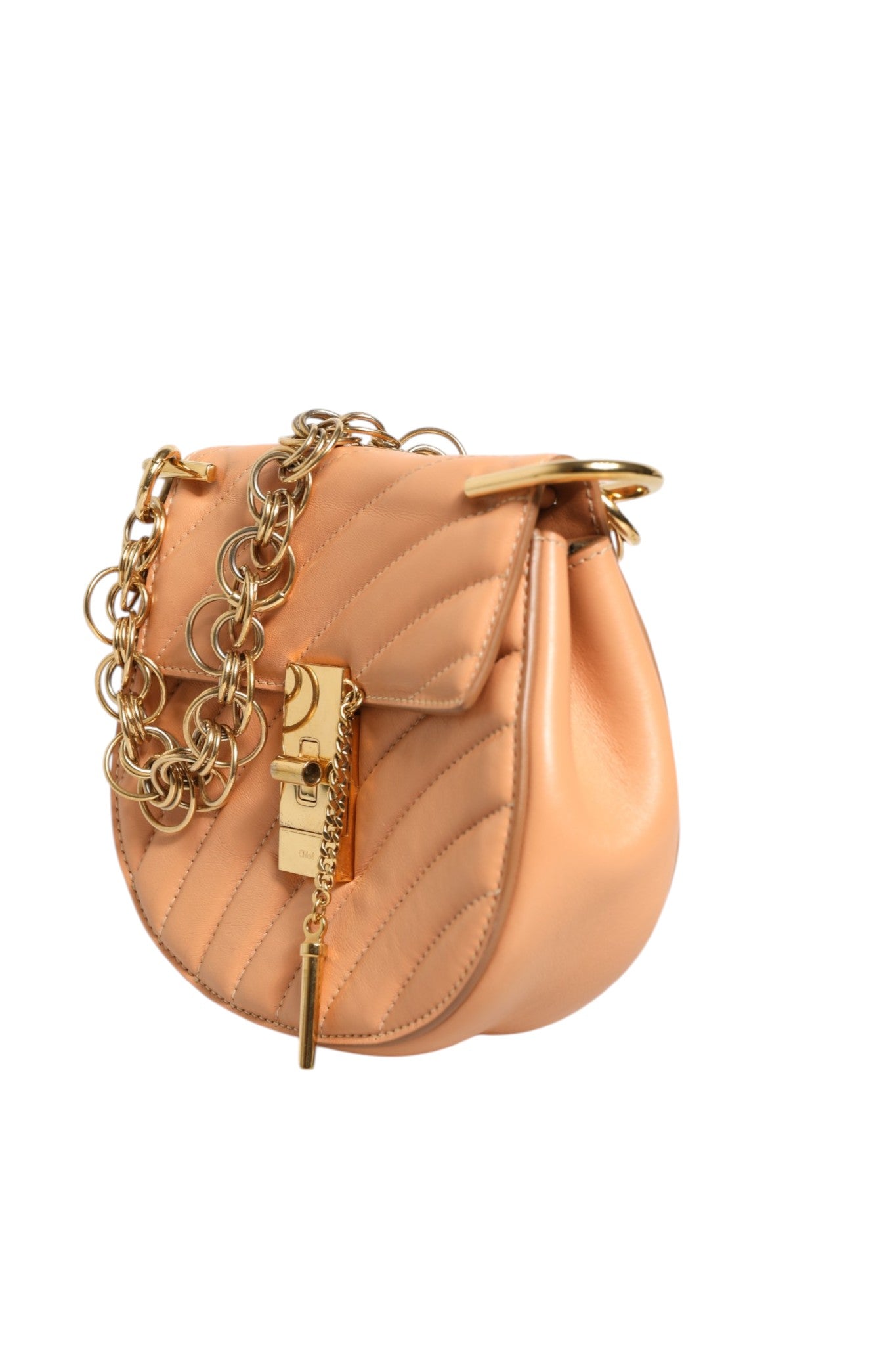 Chloé Quilted Calfskin Leather Drew Bijou Shoulder Bag