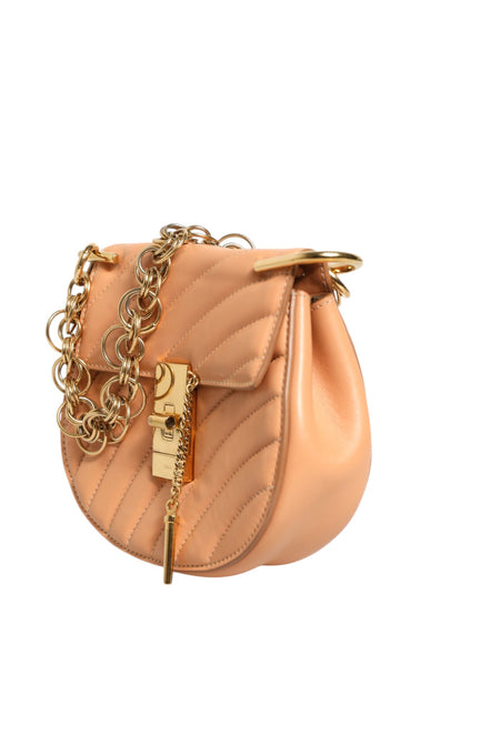Chloé Quilted Calfskin Leather Drew Bijou Shoulder Bag