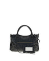 Balenciaga Black Lamb Ovis Aries Aries Shoulder Bag