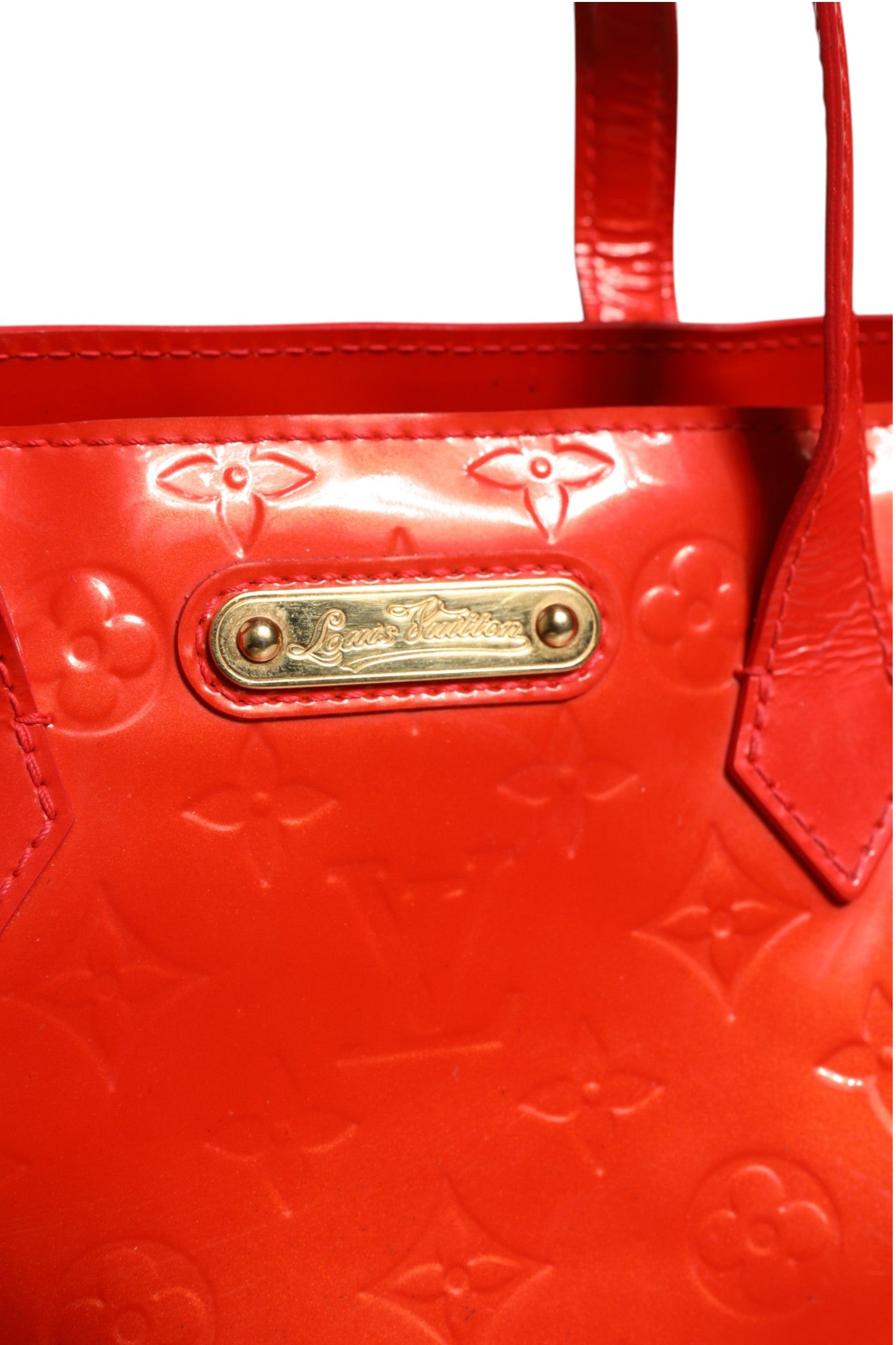 Louis Vuitton Red Monogram Vernis Wilshire PM