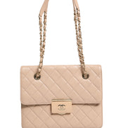 Chanel Quilted Leather Beauty Lock Flap Bag