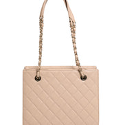 Chanel Quilted Leather Beauty Lock Flap Bag