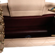 Chanel Quilted Leather Beauty Lock Flap Bag