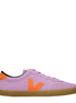 Veja Pink Leather Low Top Sneakers