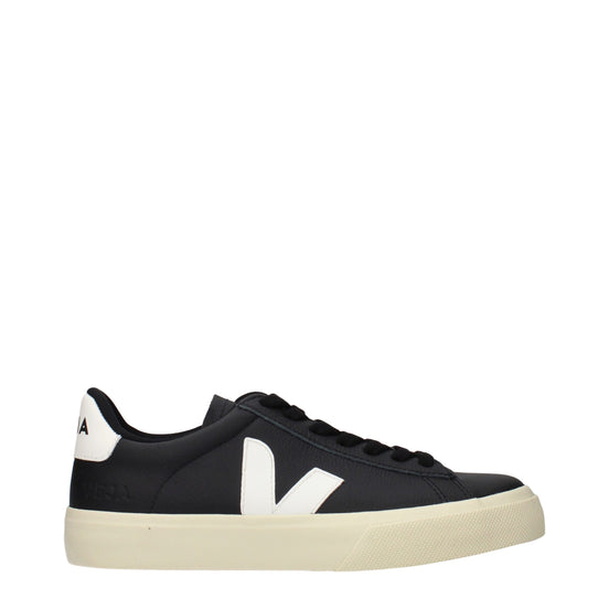 Veja Campo Black Leather Sneakers