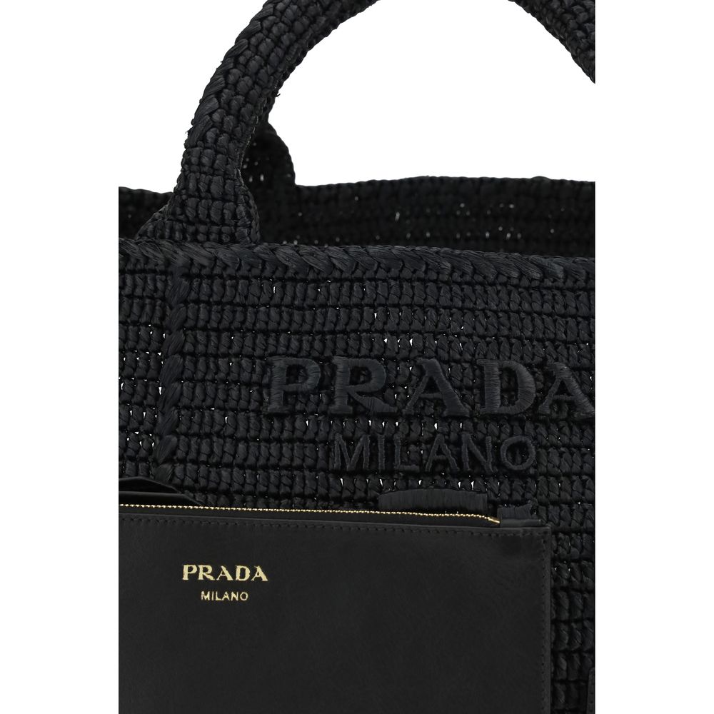 Μαύρη Τσάντα Ώμου Prada από Βισκόζη