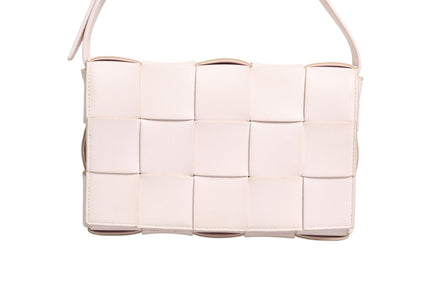 Τσάντα Ώμου Bottega Veneta Pink Intrecciato Cassette