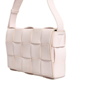 Bottega Veneta Pink Intrecciato Cassette Shoulder Bag