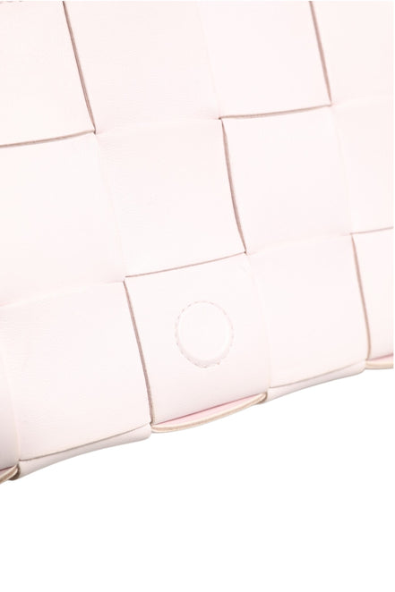 Bottega Veneta Pink Intrecciato Cassette Shoulder Bag