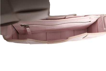 Bottega Veneta Pink Intrecciato Cassette Shoulder Bag