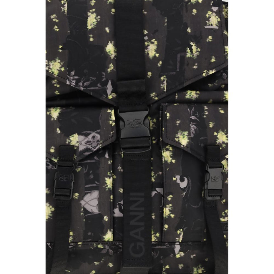 Ganni Multicolor Recycled Polyamide Backpack