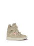 Isabel Marant Beige Calf Leather Bos Taurus Chunky Sneakers