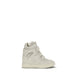 Isabel Marant Beige Calf Leather Bos Taurus Platform Sneakers