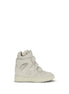 Isabel Marant Beige Calf Leather Bos Taurus Platform Sneakers