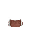 Brunello Cucinelli Brown Calf Leather Bos Taurus Shoulder Bag