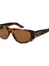 GCDS Brown Plastic Sunglasses