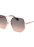 Max & Co Rose Gold Metal Sunglasses