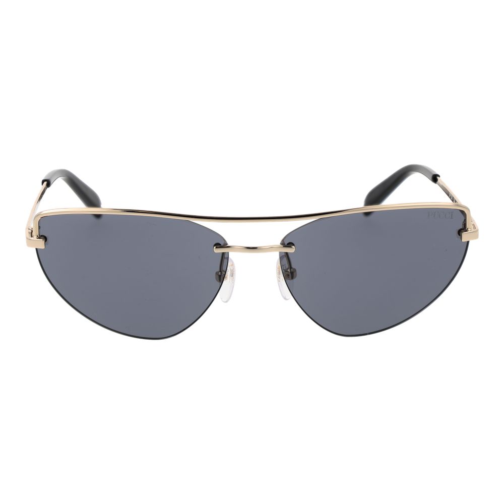 Emilio Pucci Gold Metal Sunglasses