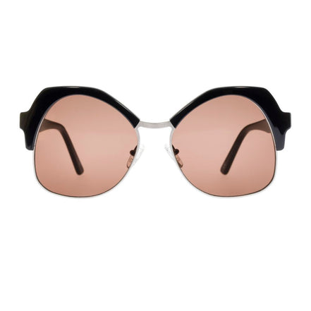 Andy Wolf Black Metal & Plastic Sunglasses