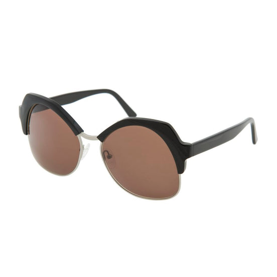Andy Wolf Black Metal & Plastic Sunglasses