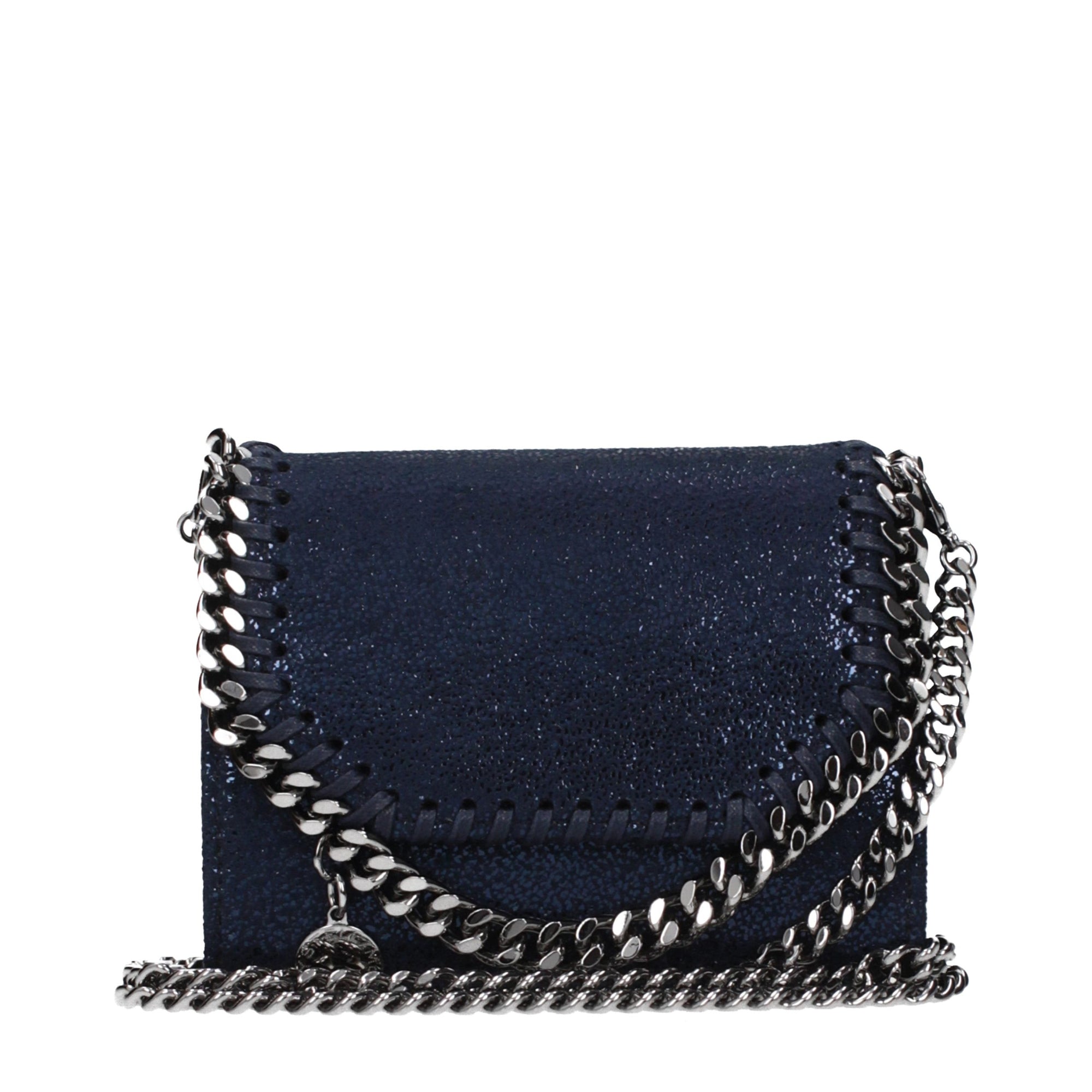 Stella McCartney Blue Logo Zip Coin Purse