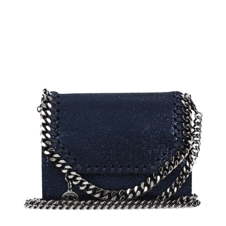 Stella McCartney Blue Logo Zip Coin Purse
