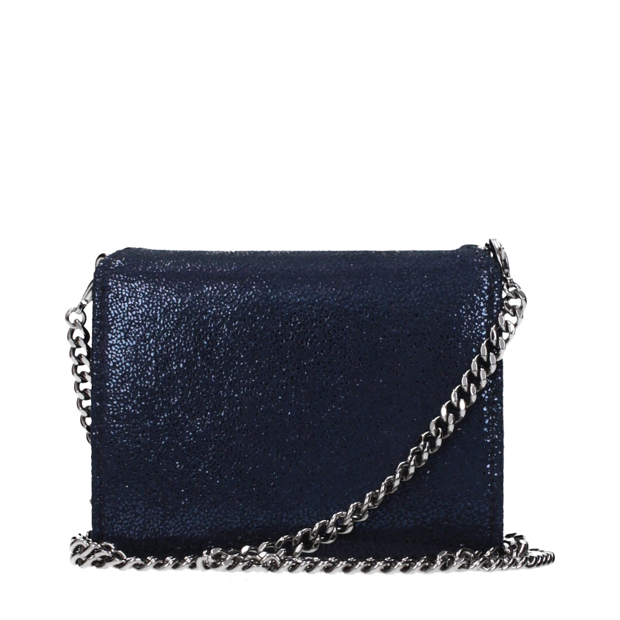 Stella McCartney Blue Logo Zip Coin Purse