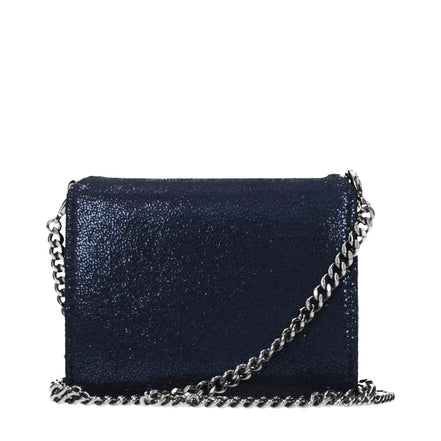 Stella McCartney Blue Logo Zip Coin Purse