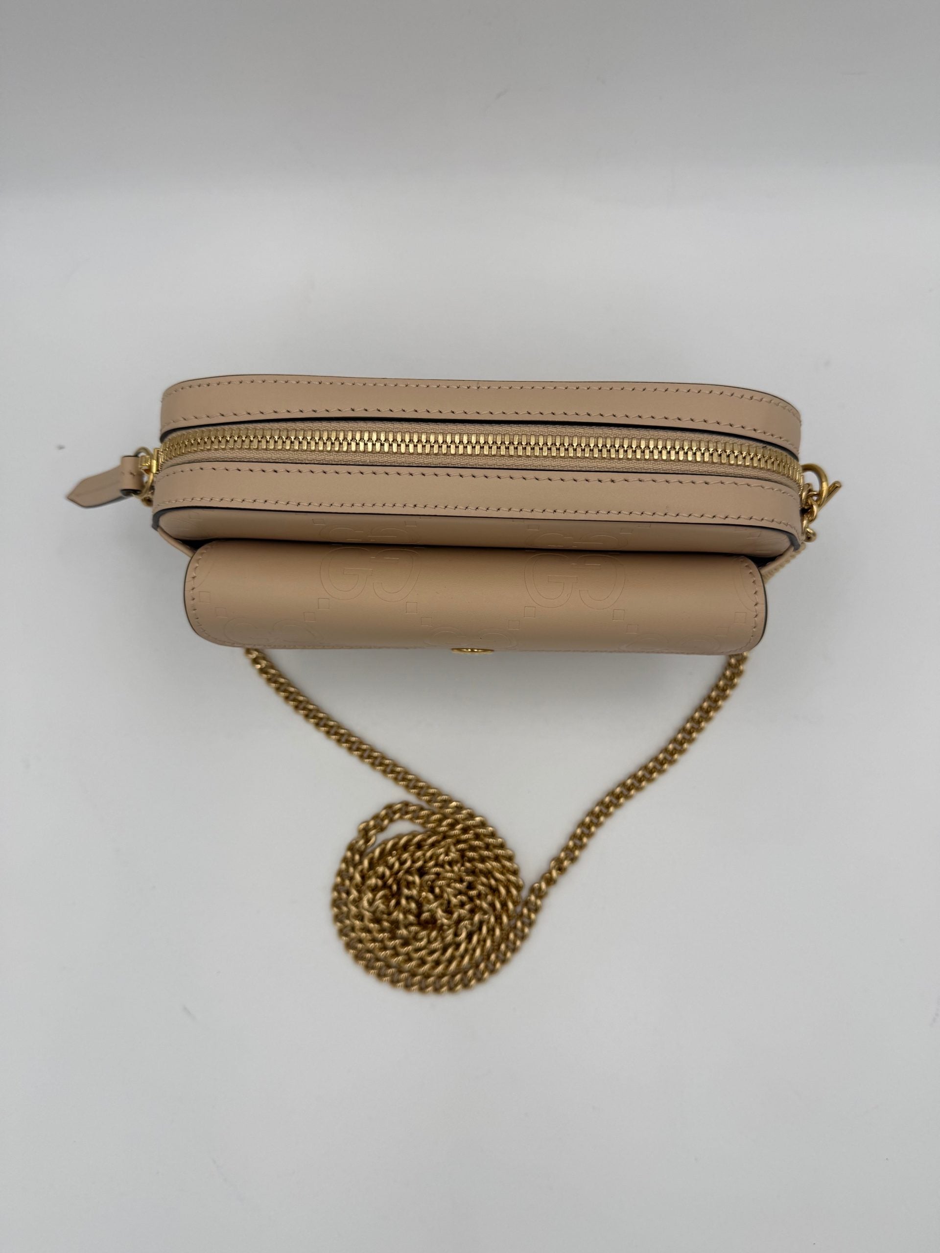 Gucci GUCCI GG Jumbo Beige with Front Pocket Shoulder Bag