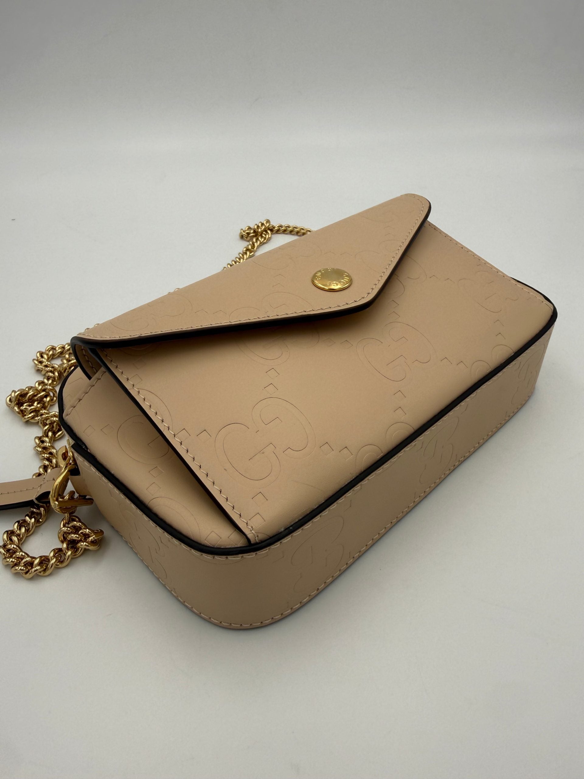 Gucci GUCCI GG Jumbo Beige with Front Pocket Shoulder Bag
