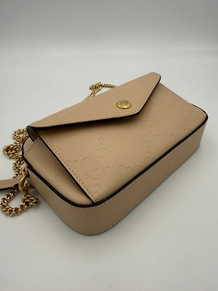 Gucci GUCCI GG Jumbo Beige with Front Pocket Shoulder Bag