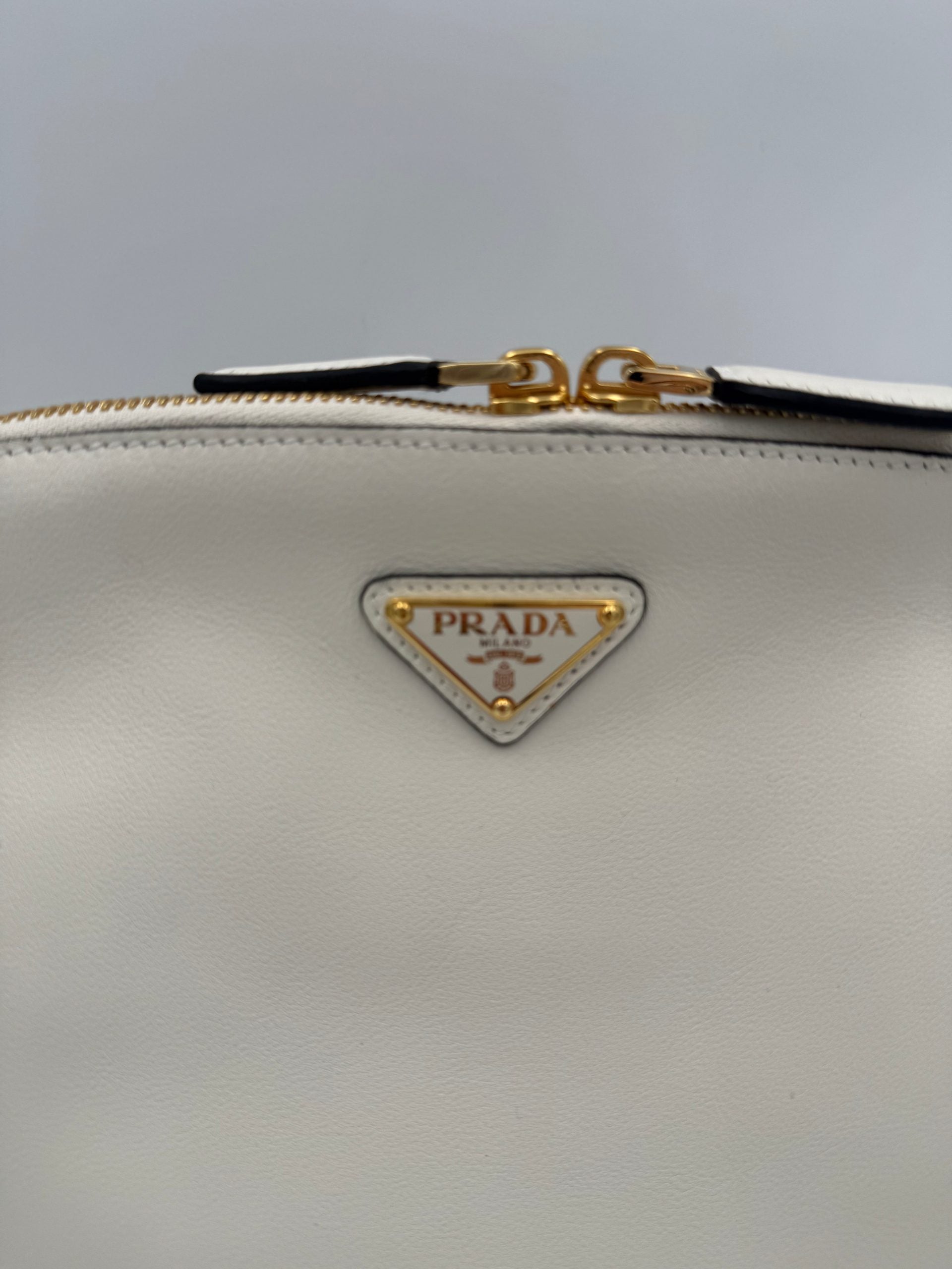 Prada PRADA Bauletto BOWLING in Leather Handbag