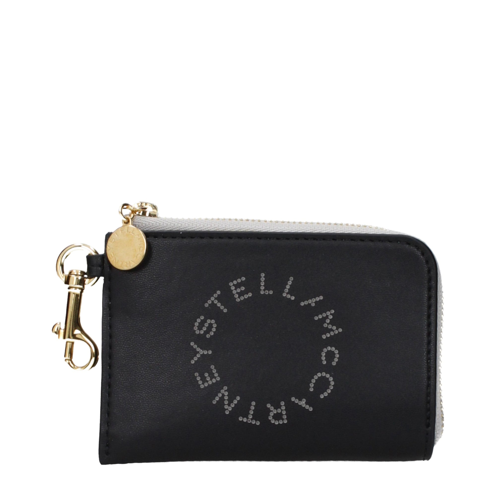 Stella McCartney Black Logo Zip Coin Purse
